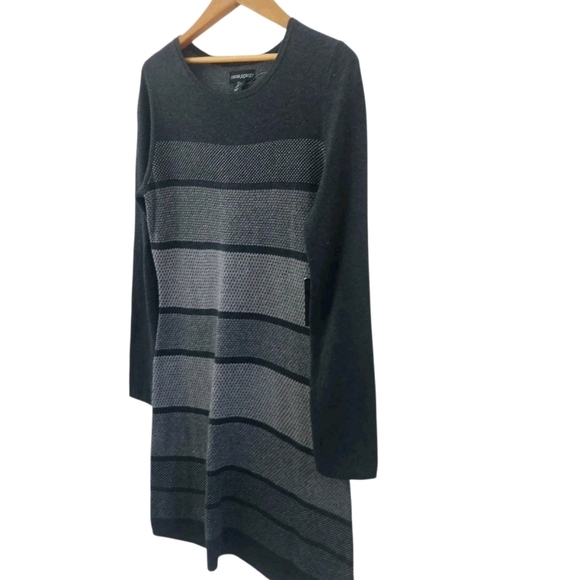 Cynthia Rowley Charcoal Gray Sweater Dress Womens Size Large New NWT - Picture 4 of 8